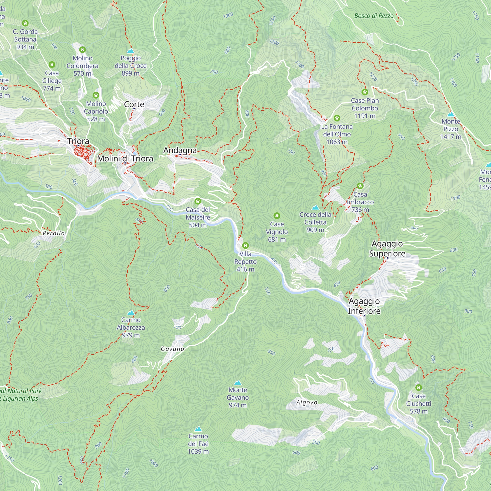 Villa Repetto map