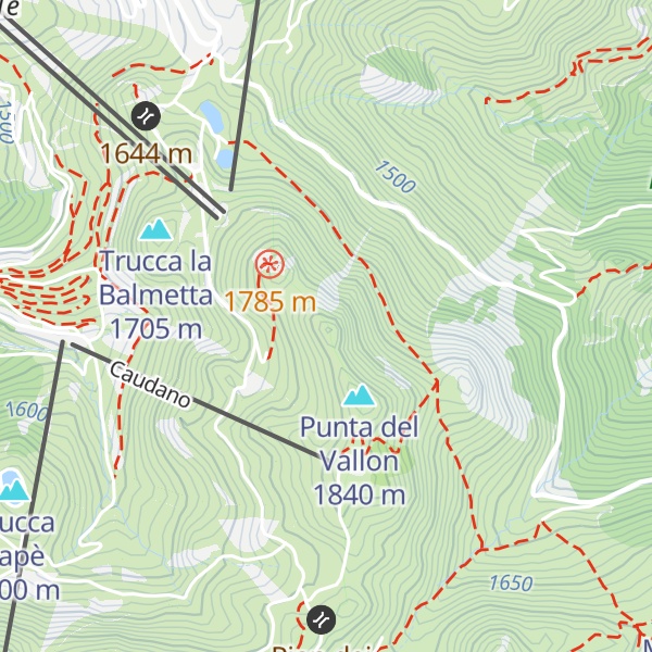 Map of Cima Ciuiera
