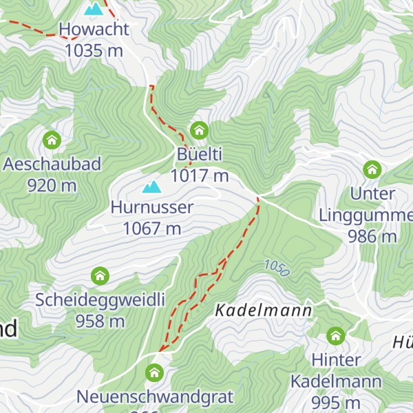 Map of Scheidegg