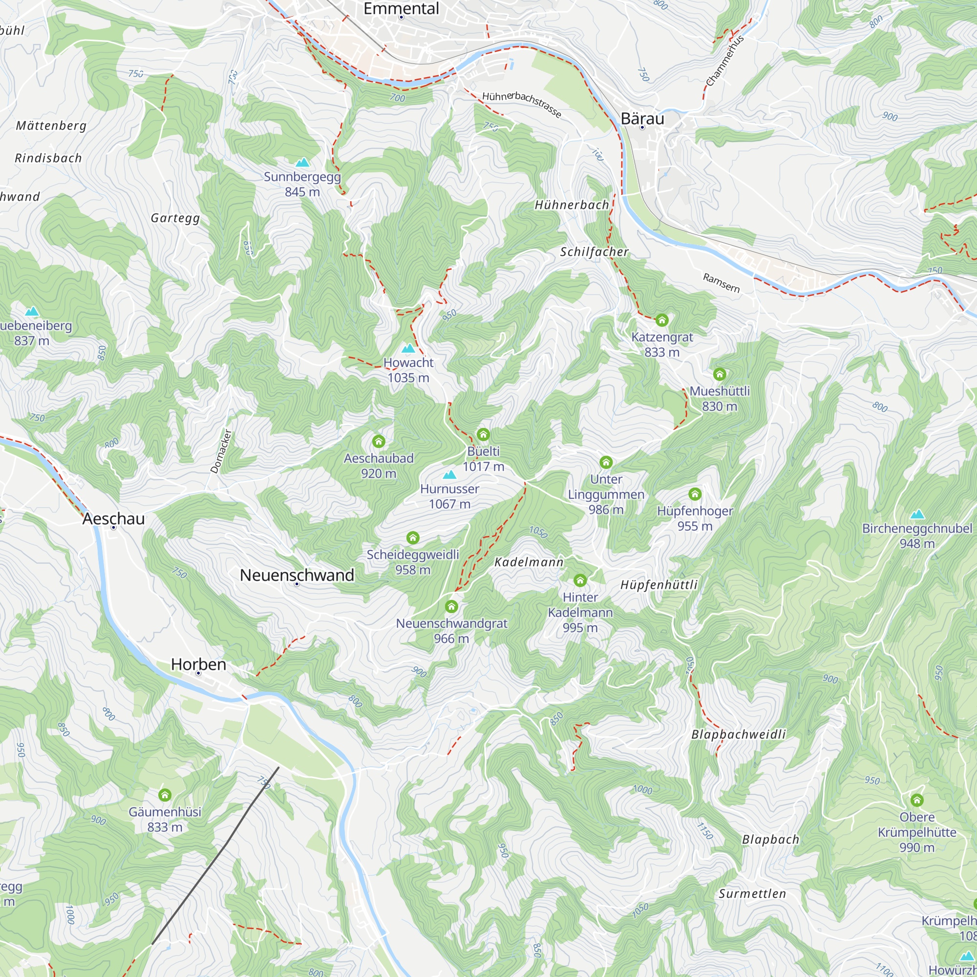 Scheidegg map