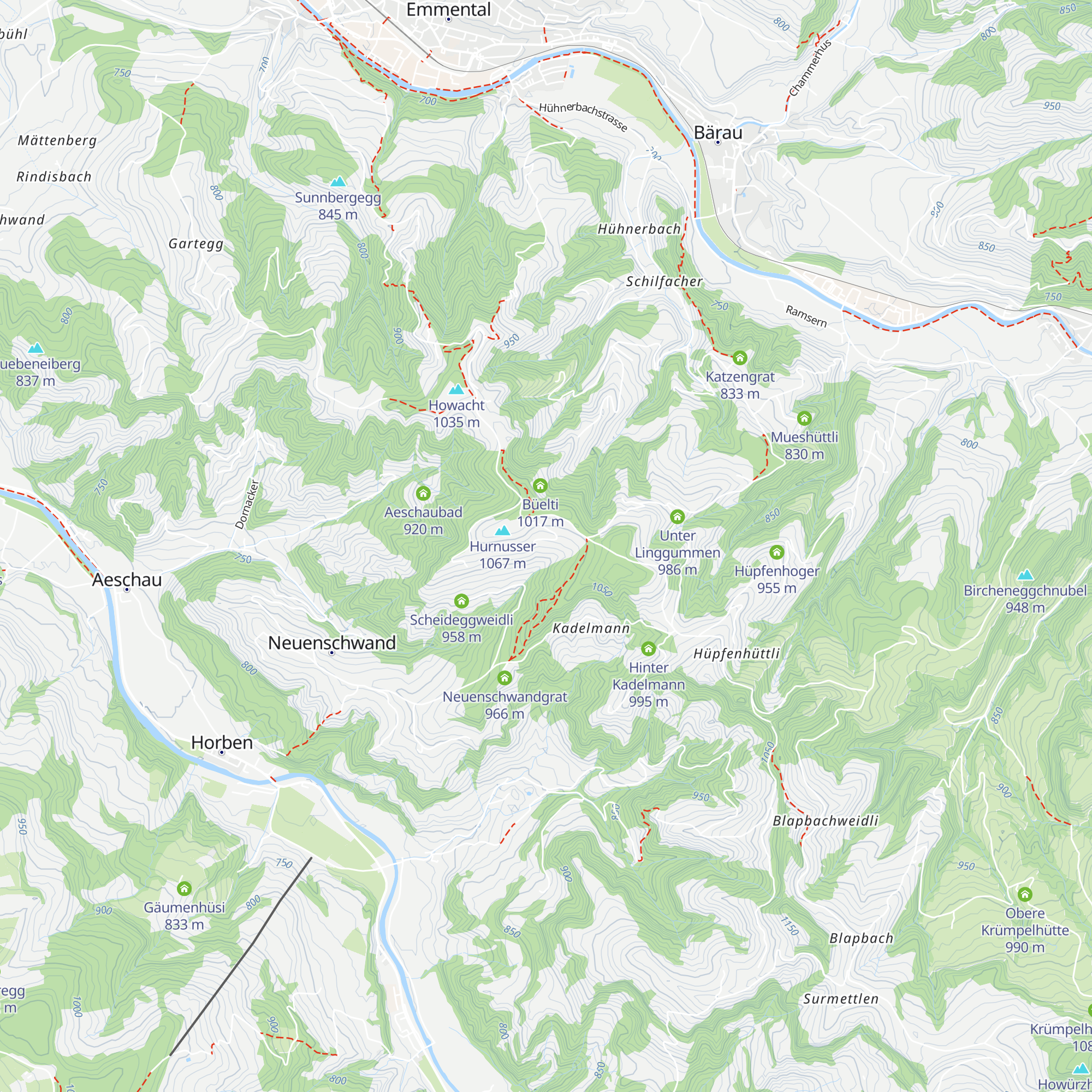 Scheidegg map