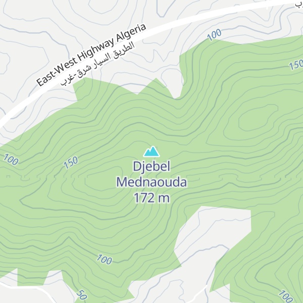 Map of Djebel Mednaouda