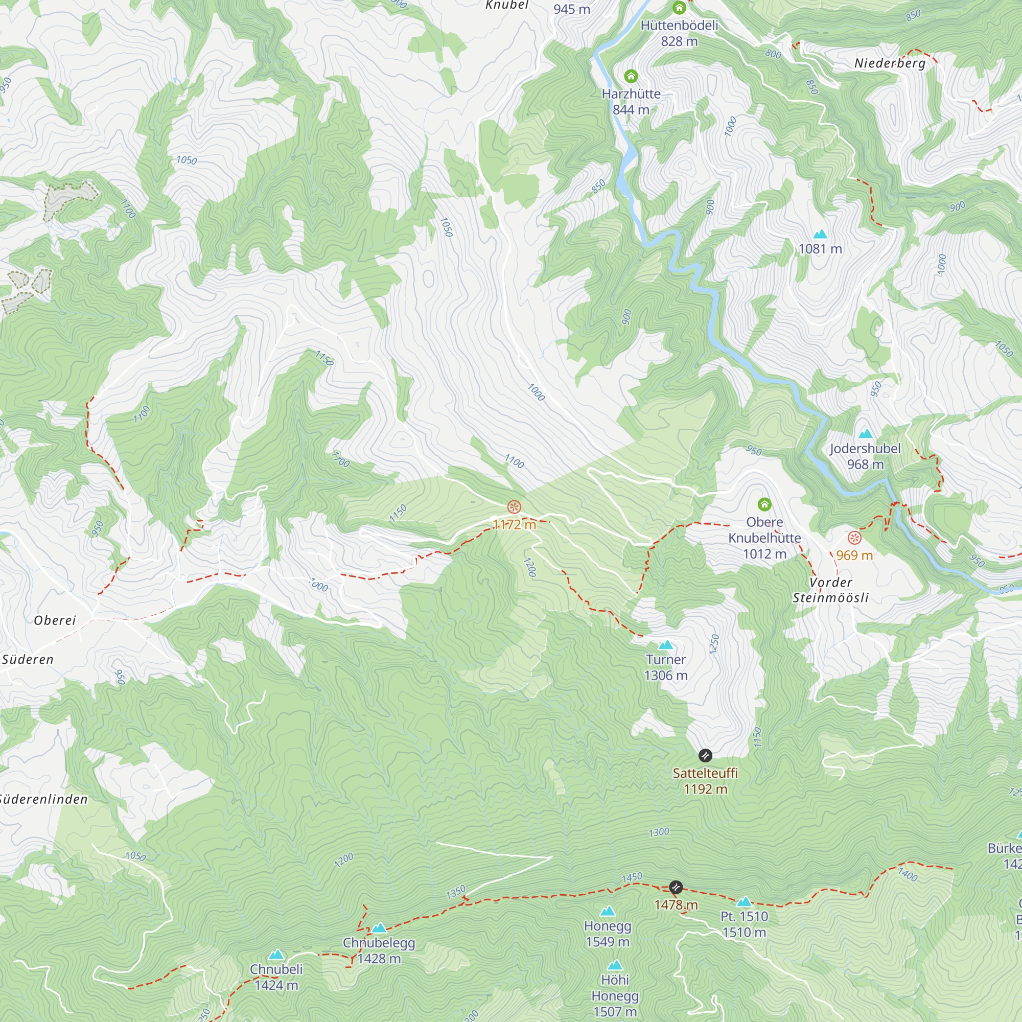 Berghaus Gabelspitz map