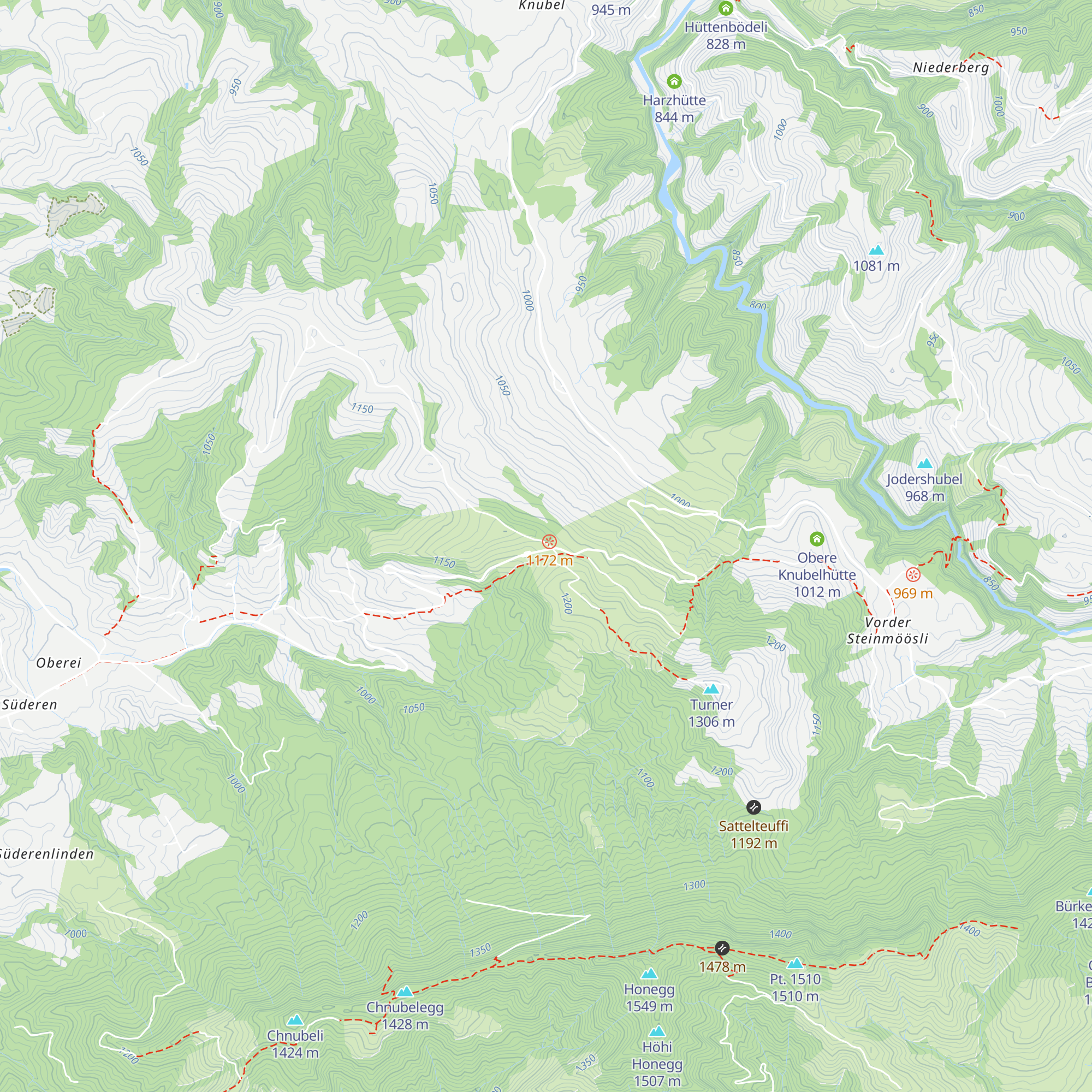 Berghaus Gabelspitz map