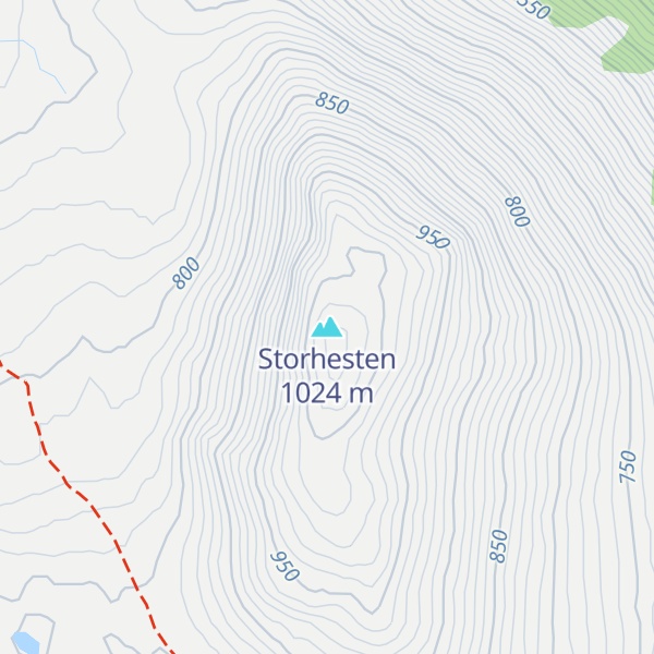 Map of Storhesten