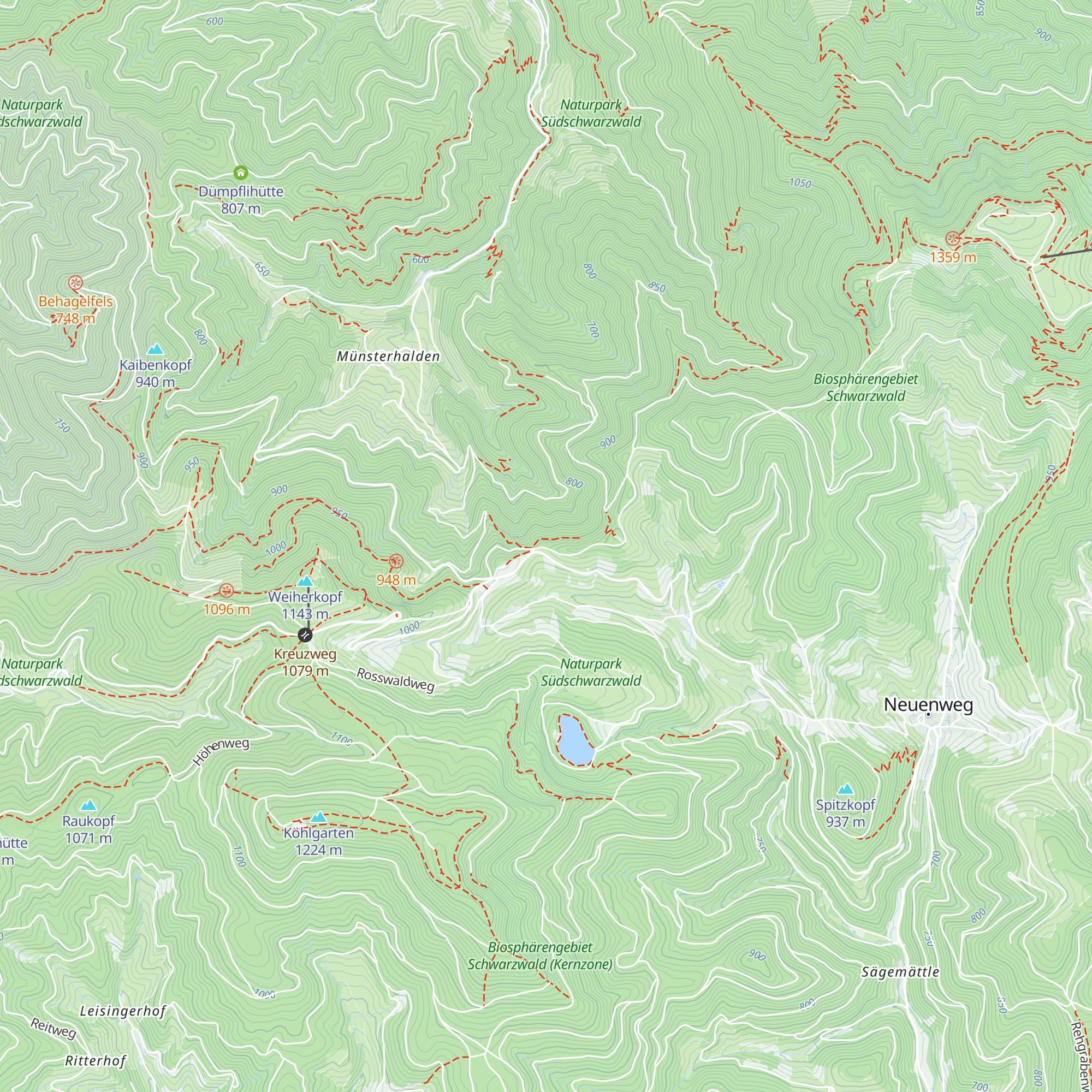 Kreuzweghütte map