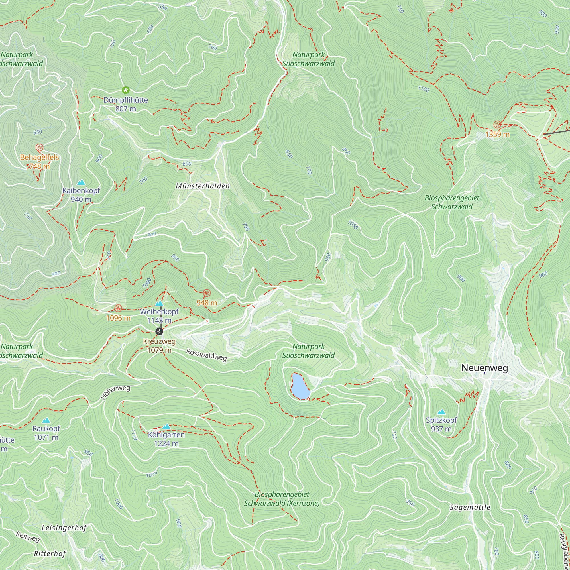 Kreuzweghütte map