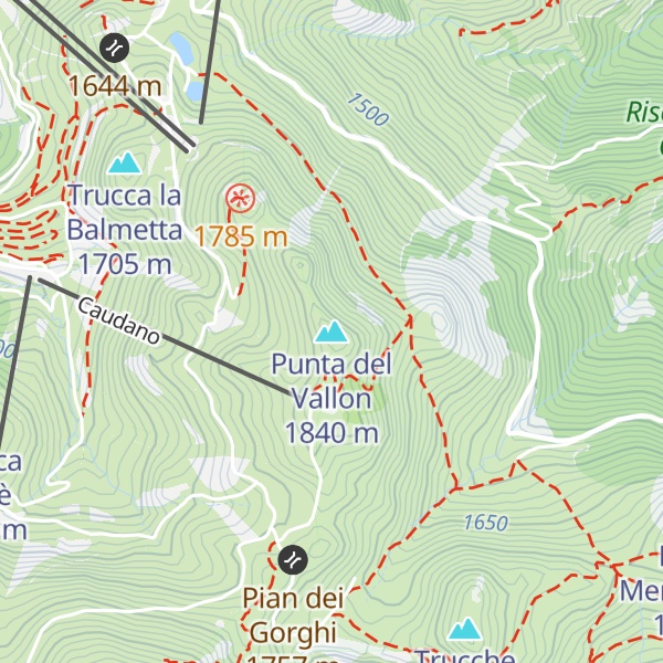 Map of Punta del Vallon