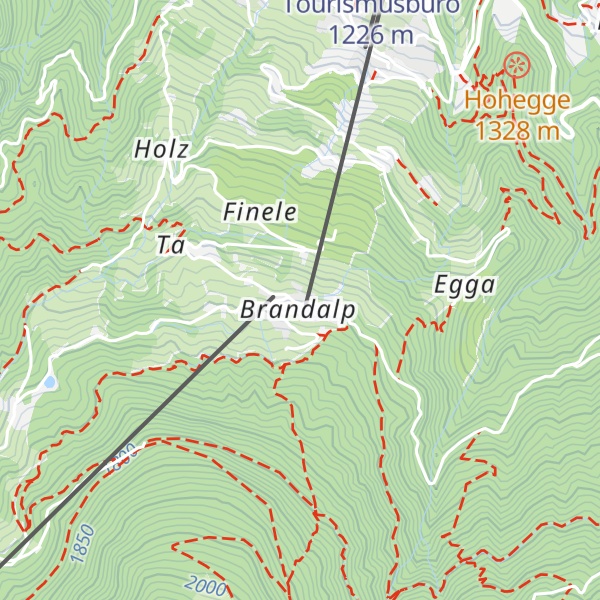 Map of Hotel Alpenrösli