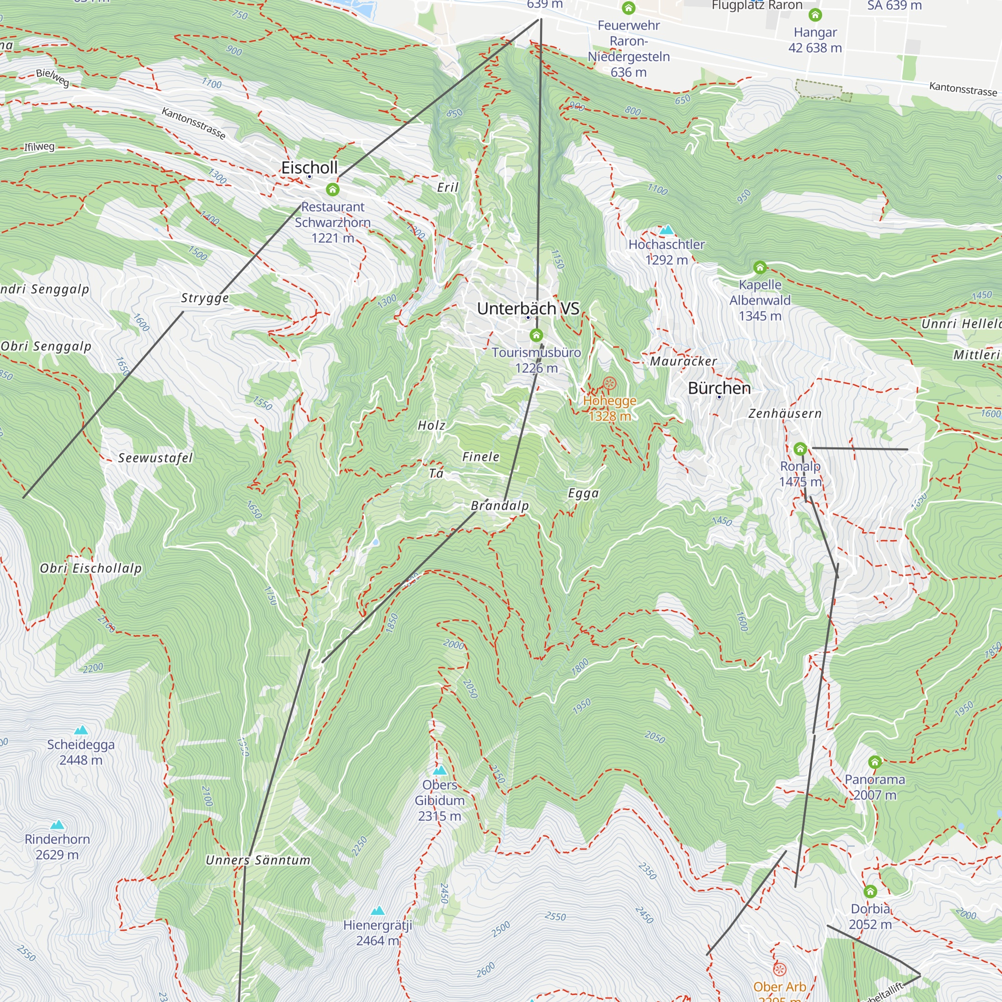 Hotel Alpenrösli map