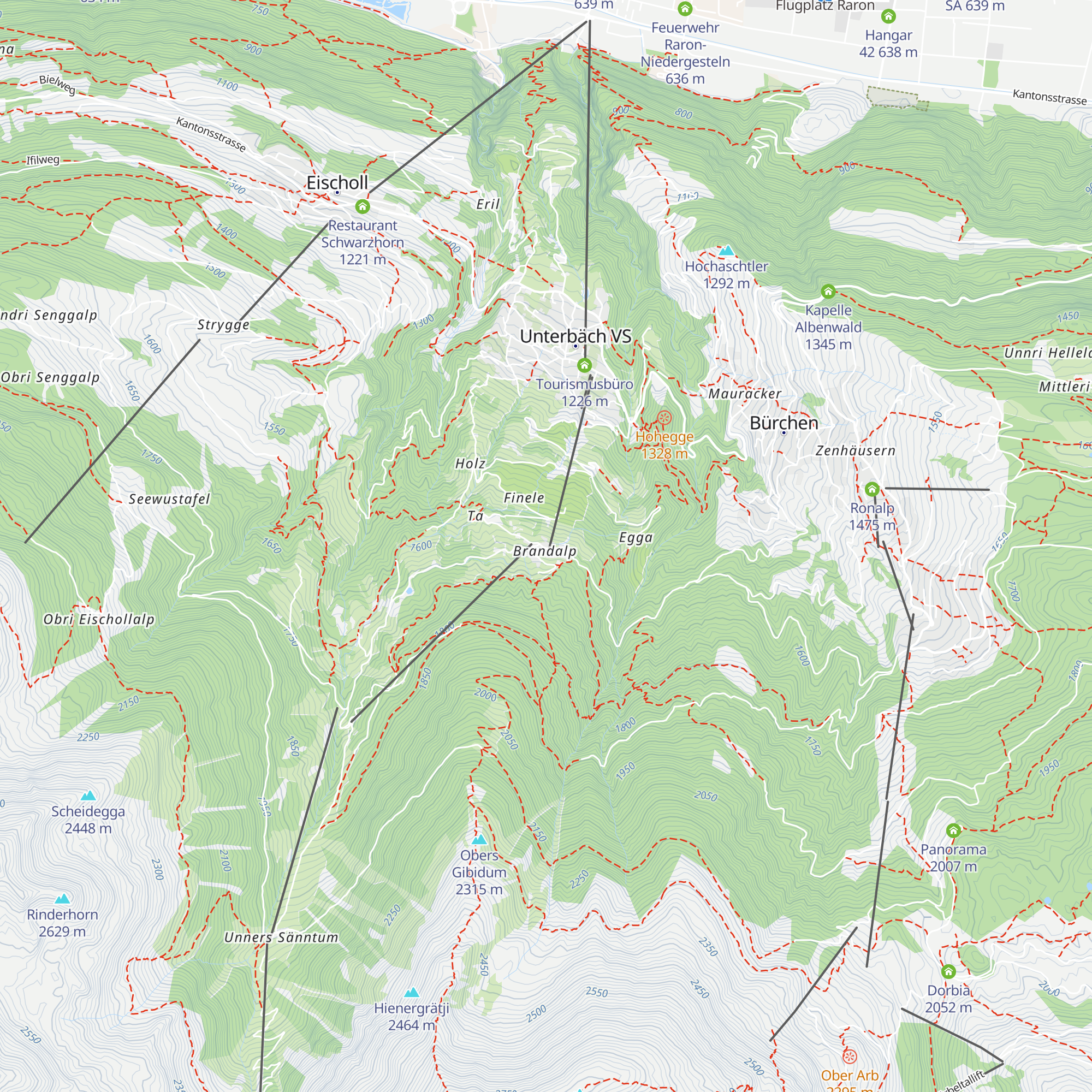 Hotel Alpenrösli map