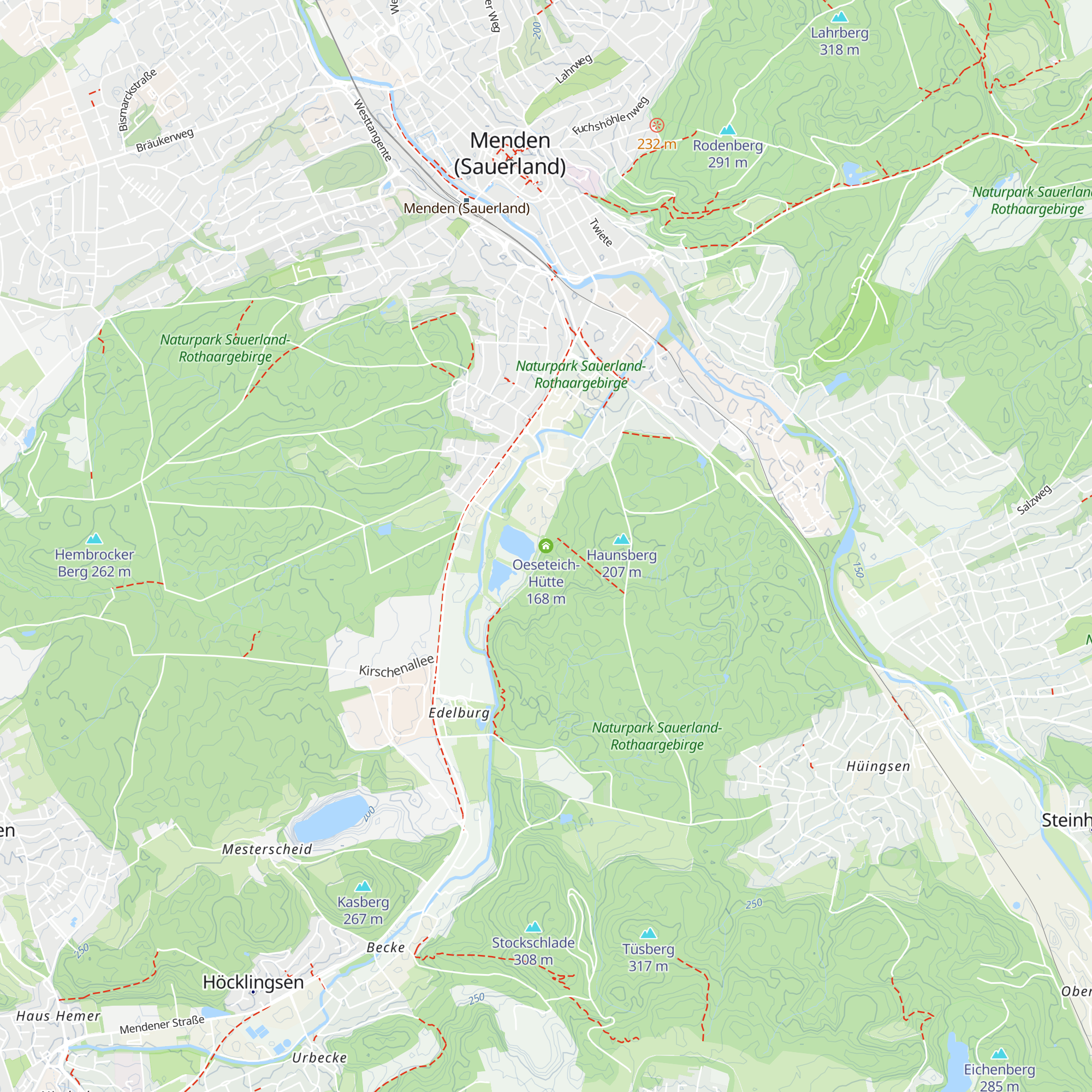 Oeseteich-Hütte map