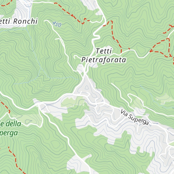 Map of Bric del Pilonetto