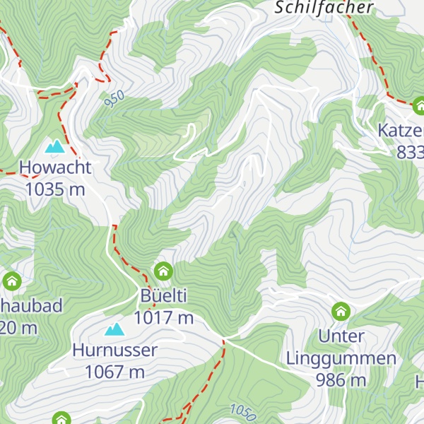 Map of Hühnerbachbühl