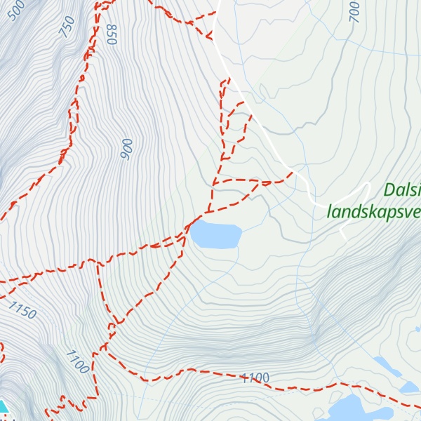 Map of Hornvatnhytta