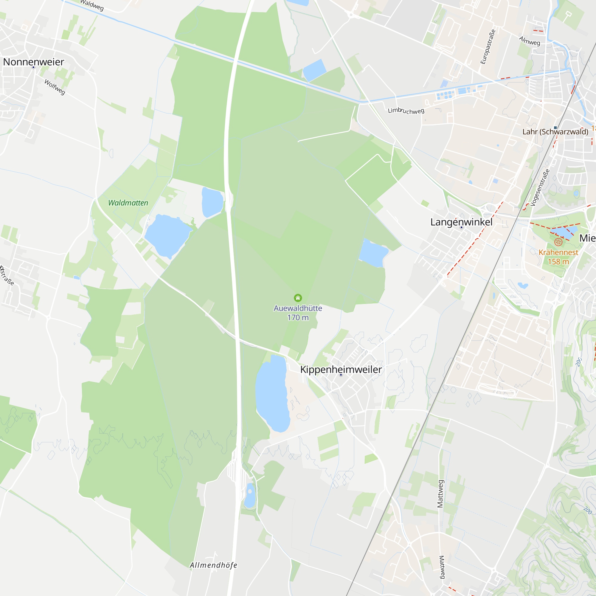 Auewaldhütte map