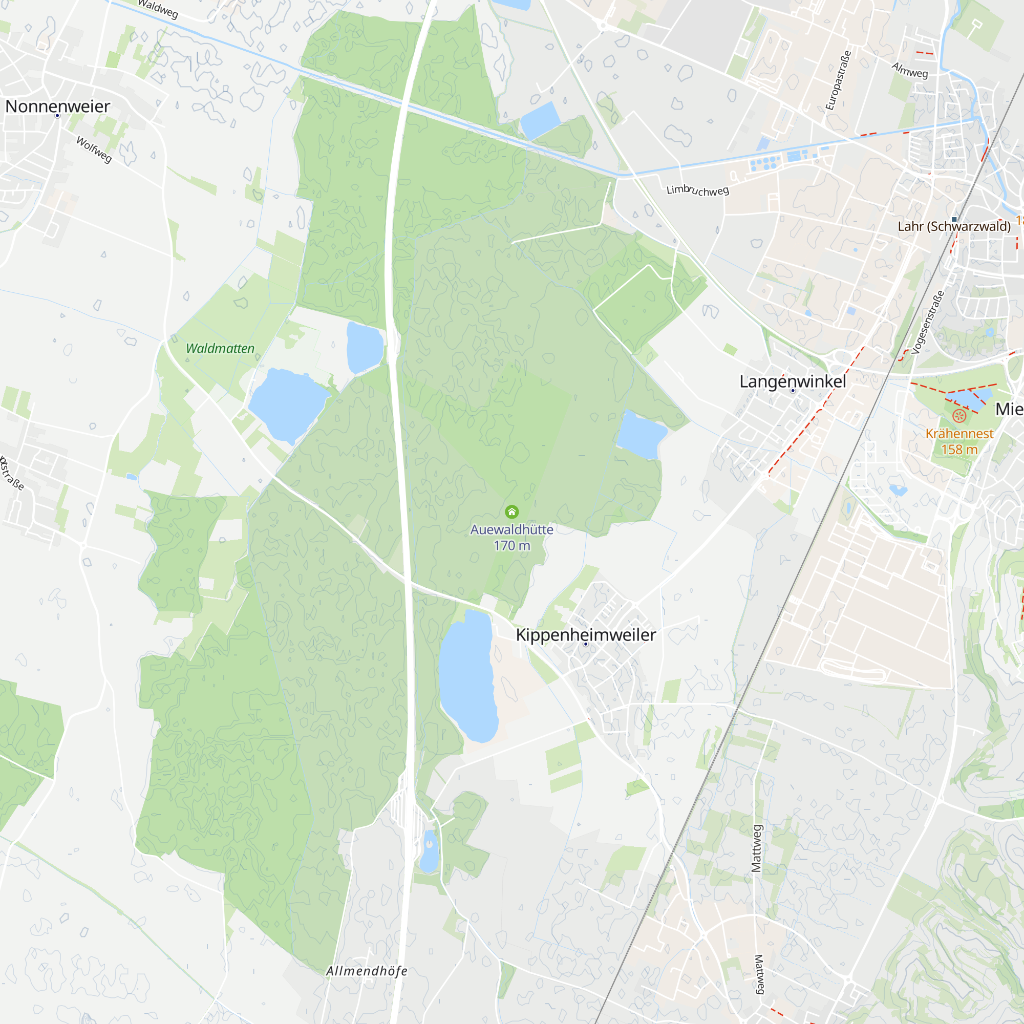 Auewaldhütte map