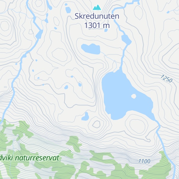 Map of Lauvgjuvnuten