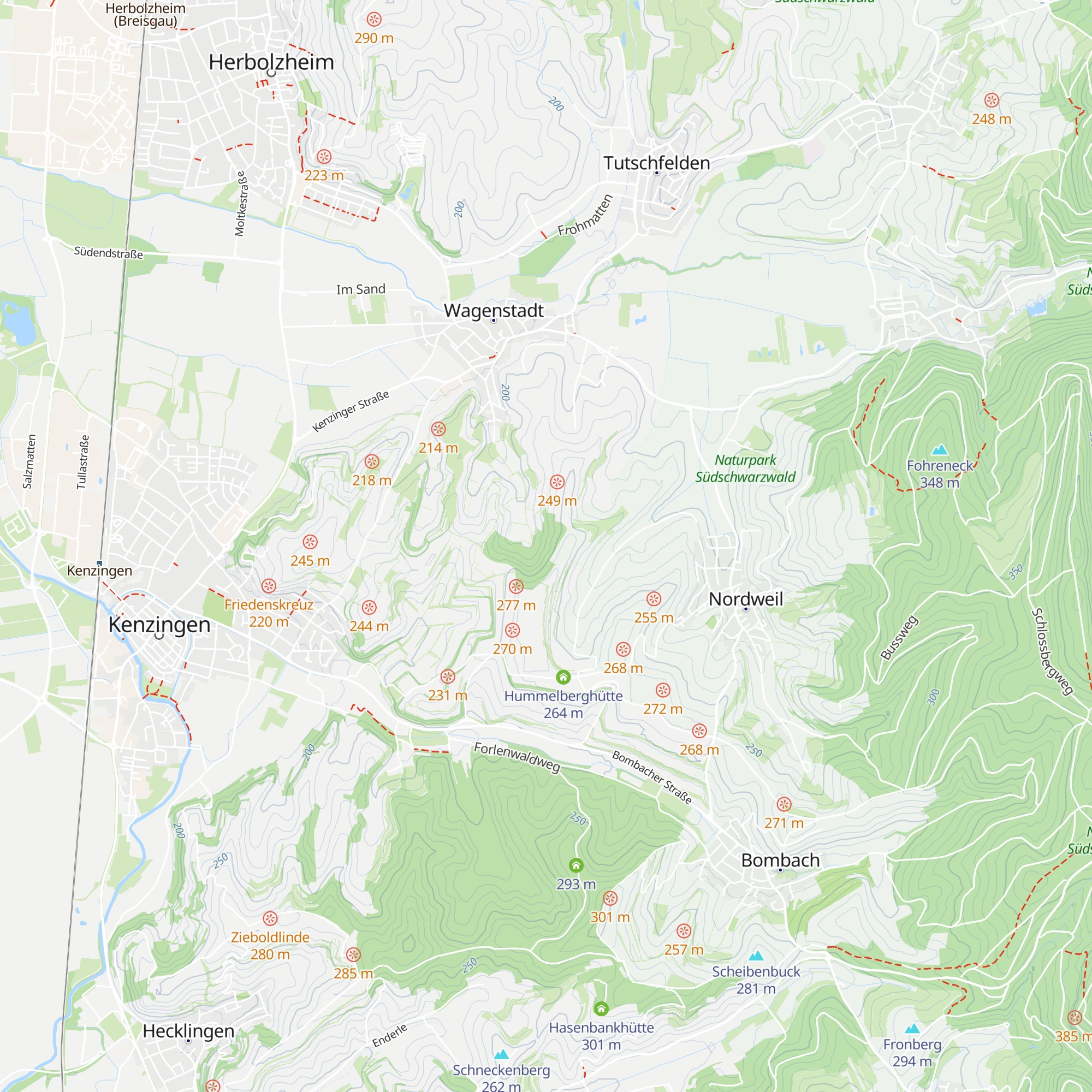 Forlenwald-Hütte map