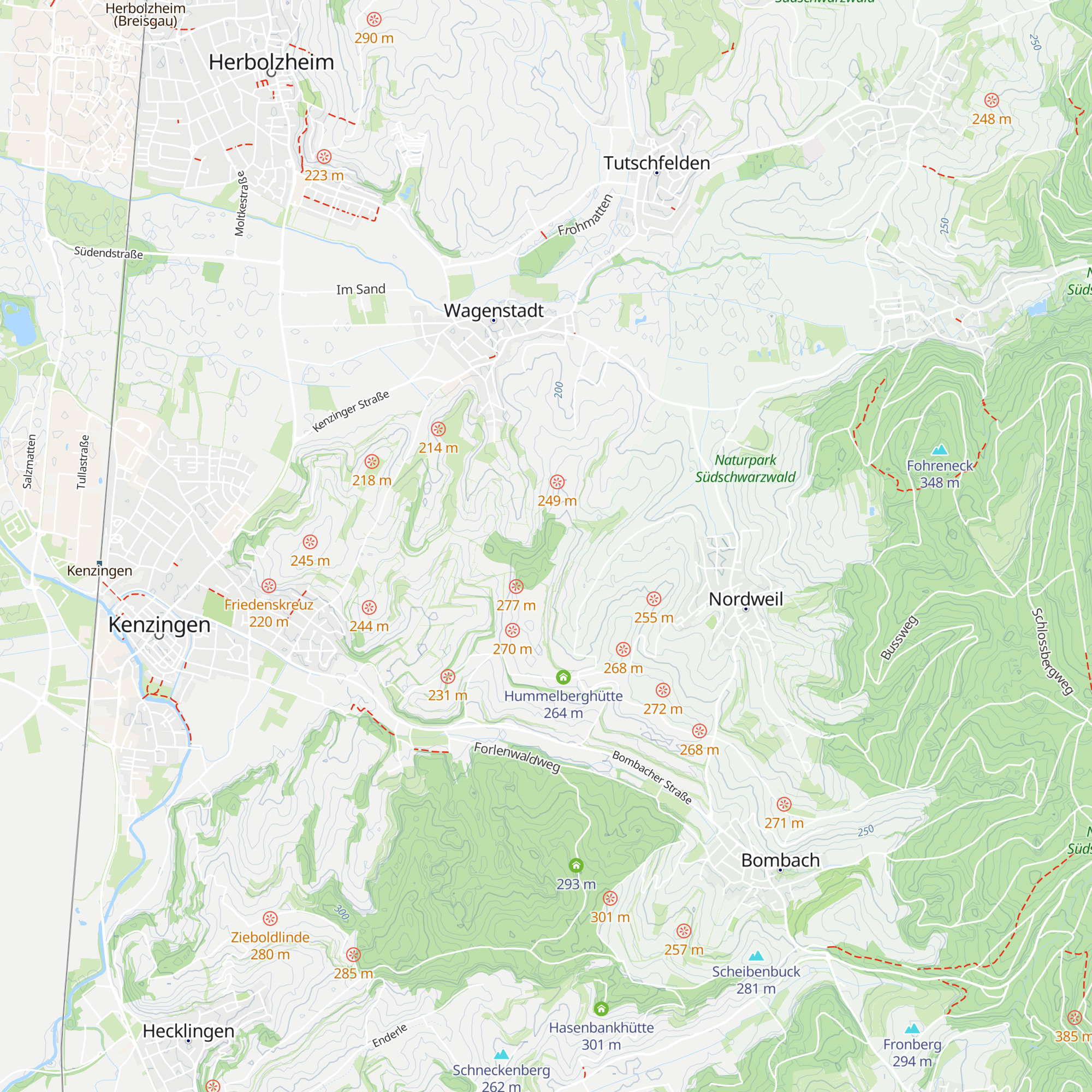 Forlenwald-Hütte map