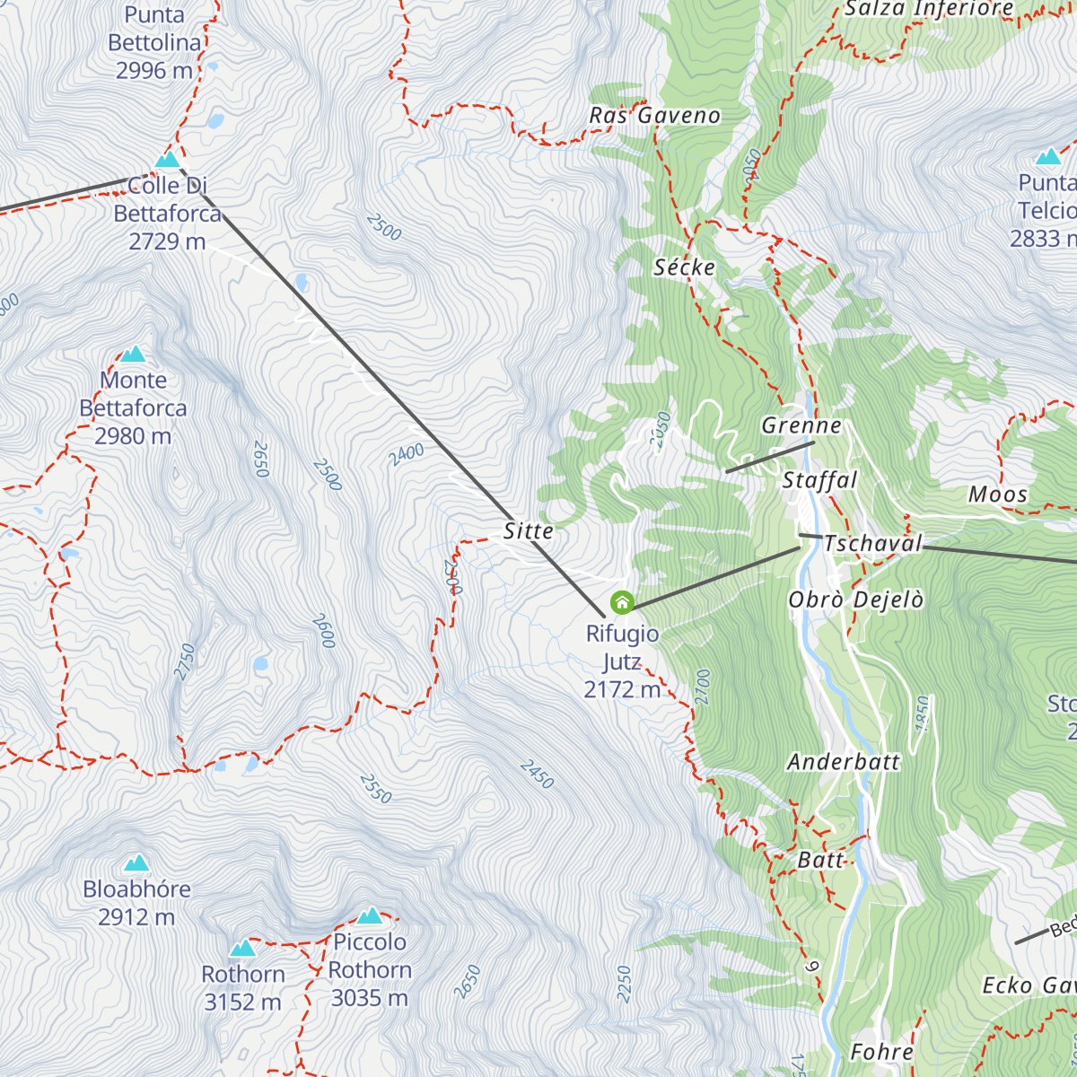 Ristoro Sitten map
