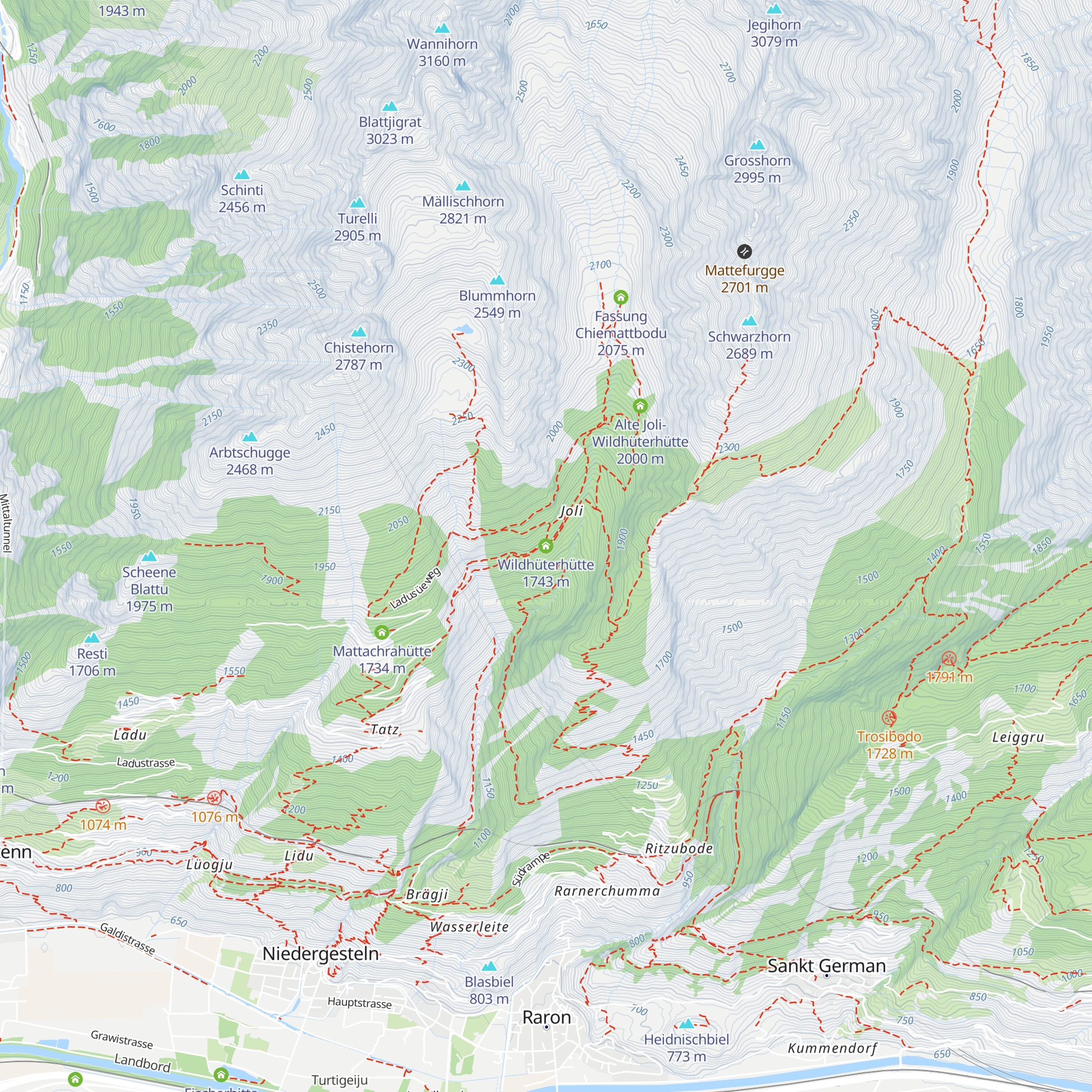 Wildhüterhütte map