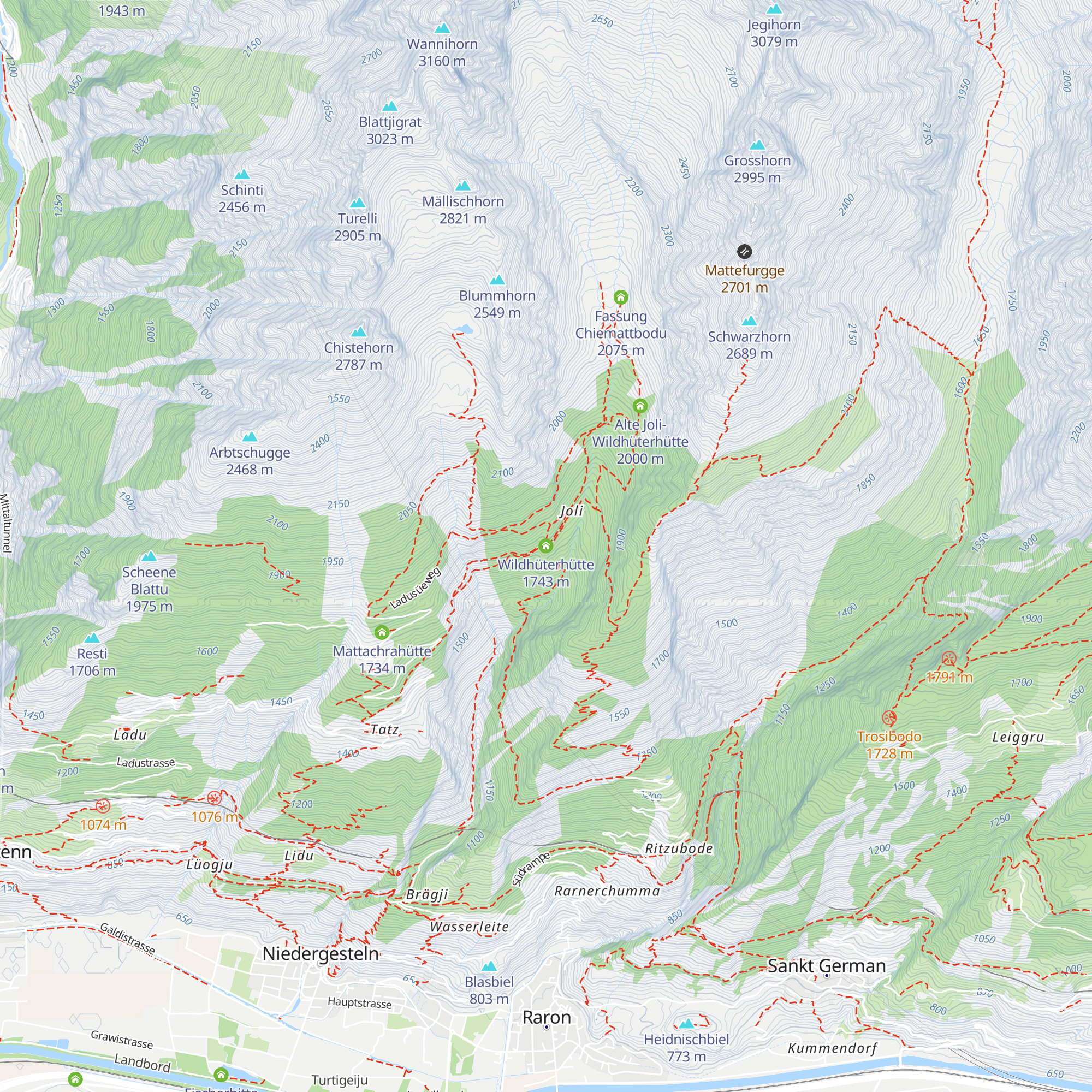 Wildhüterhütte map