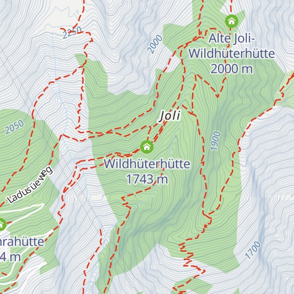 Map of Wildhüterhütte