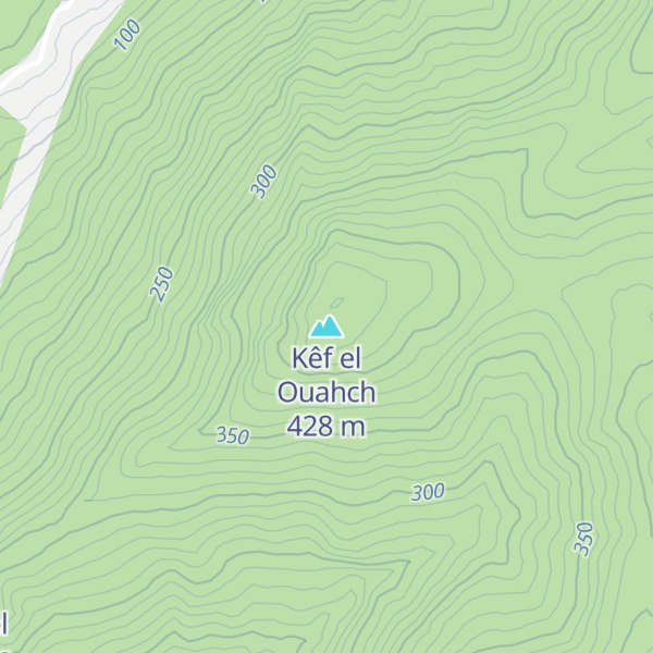 Map of Kêf el Ouahch