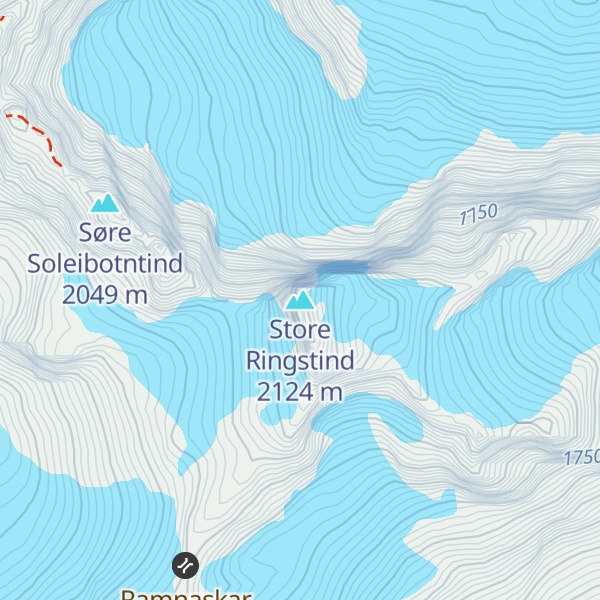 Map of Store Ringstind