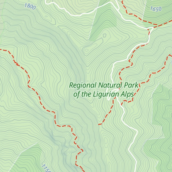 Map of Poggio d'Alpette
