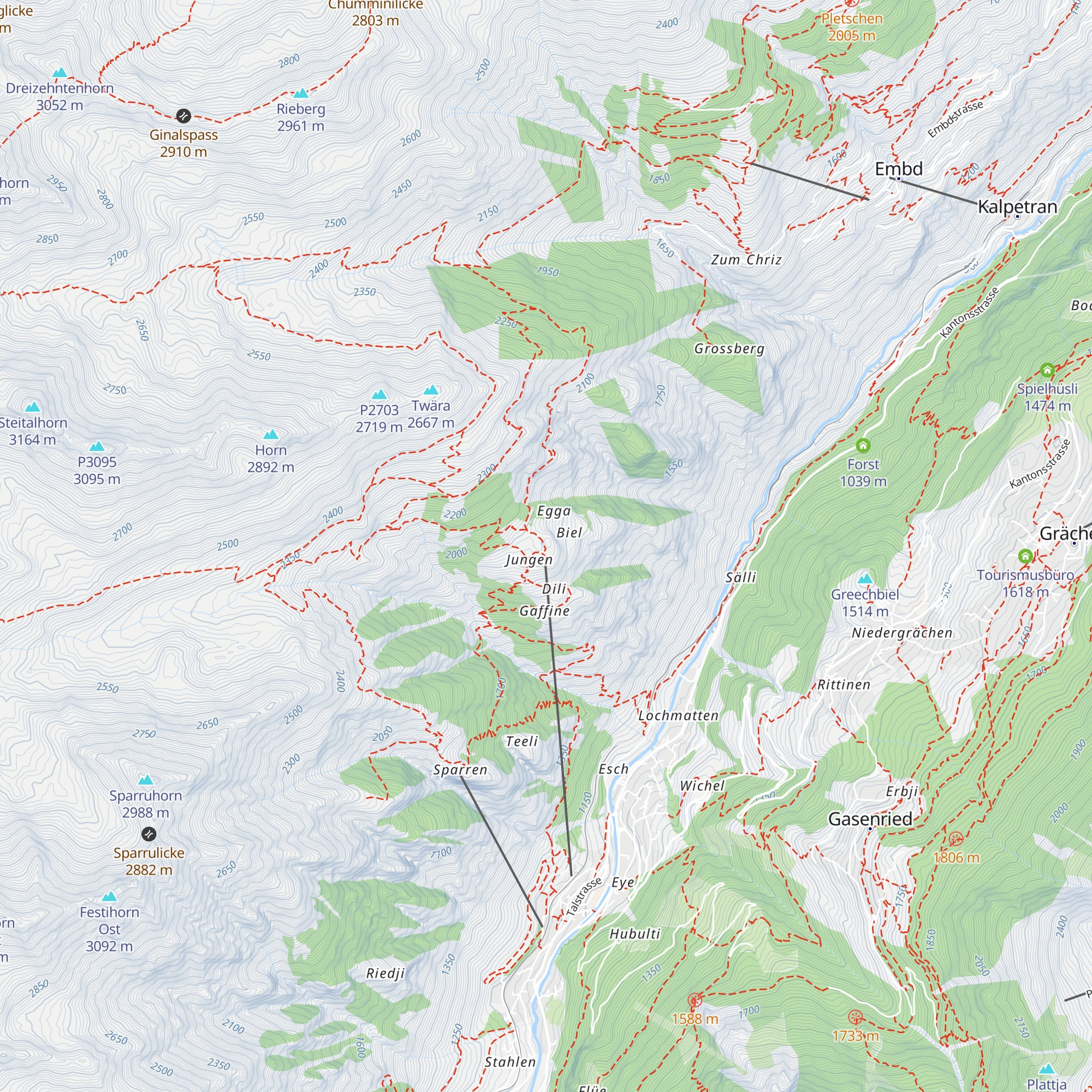 Restaurant Jungeralp map