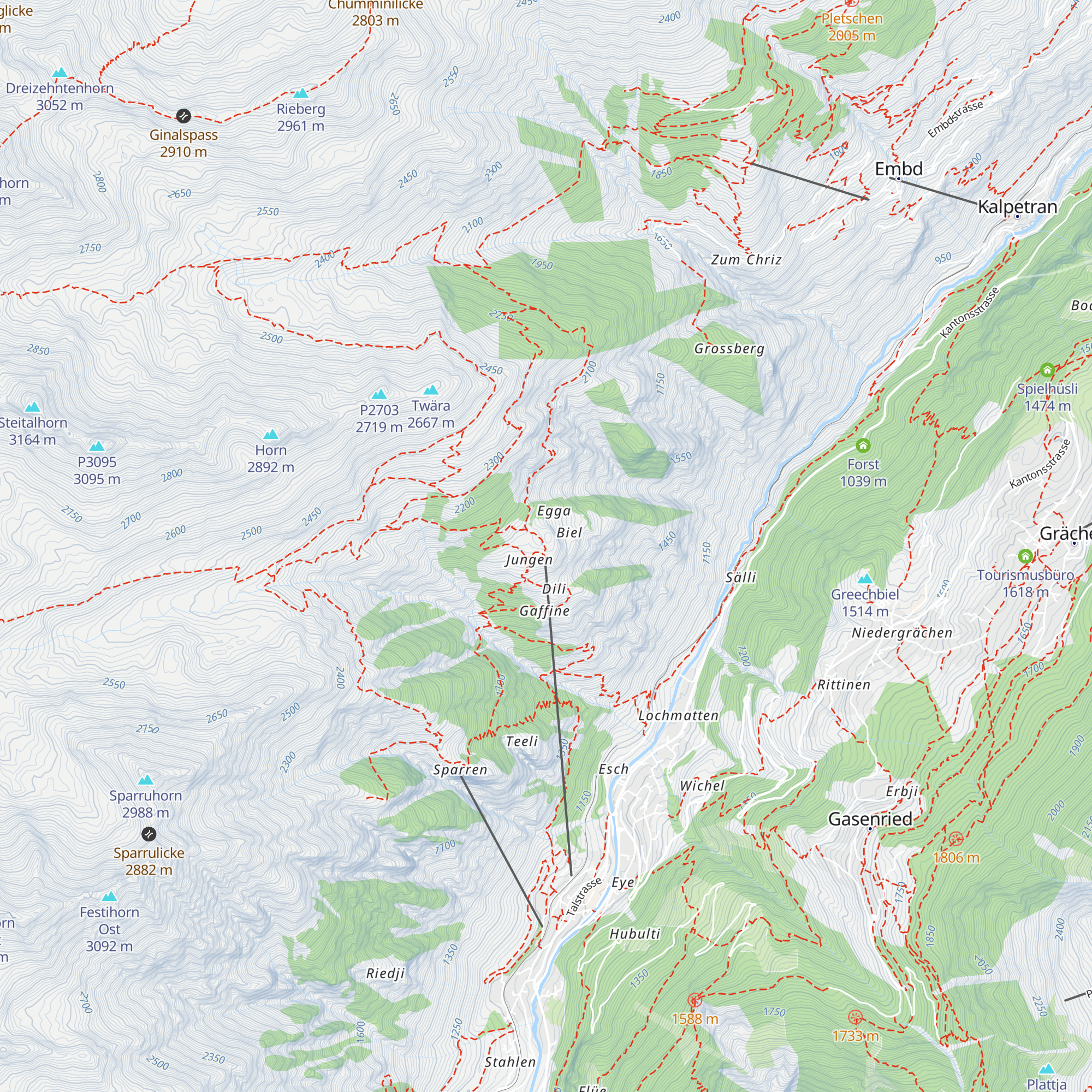 Restaurant Jungeralp map