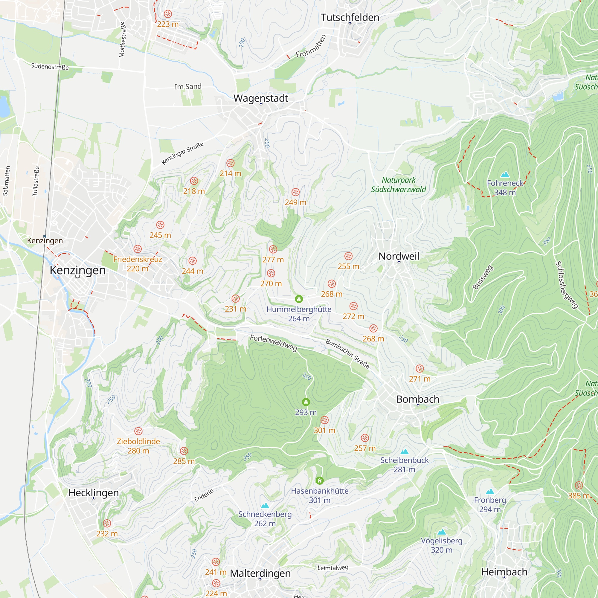 Hummelberghütte map