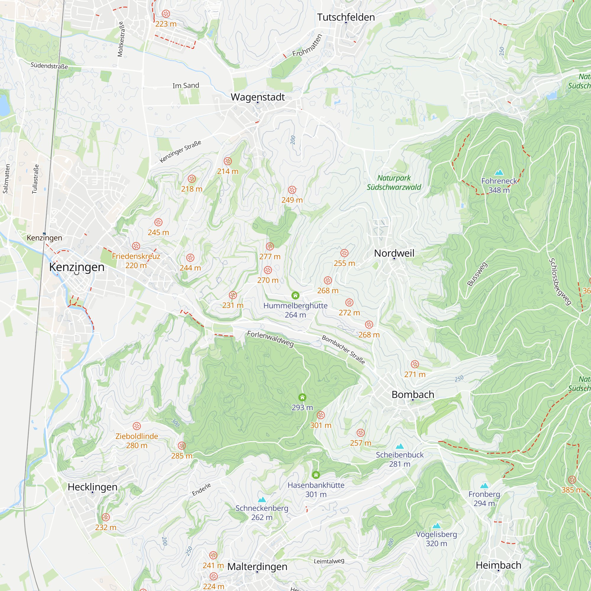 Hummelberghütte map