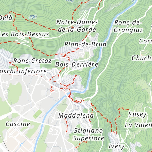 Map of Château de Pont-Saint-Martin