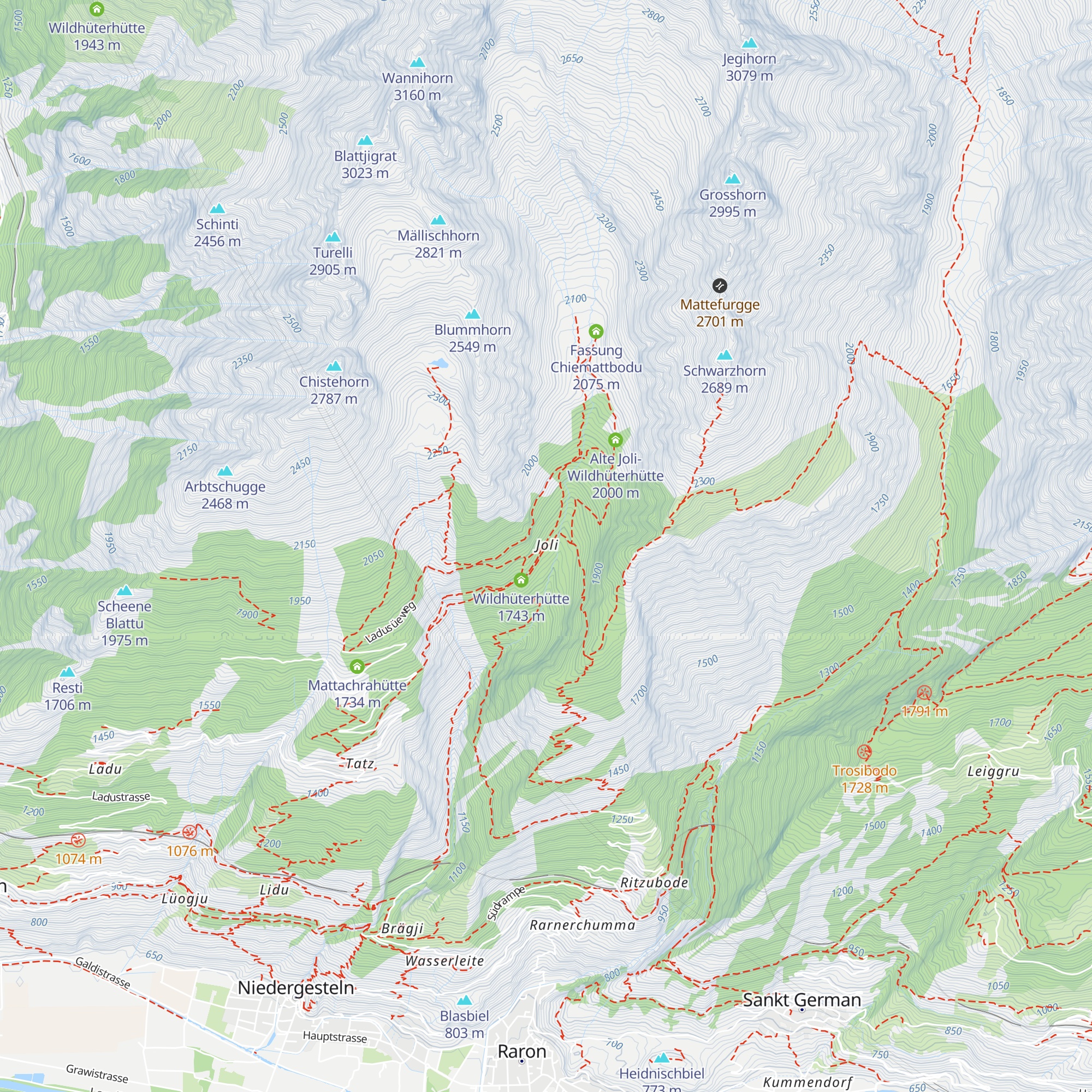 Jolihütte map