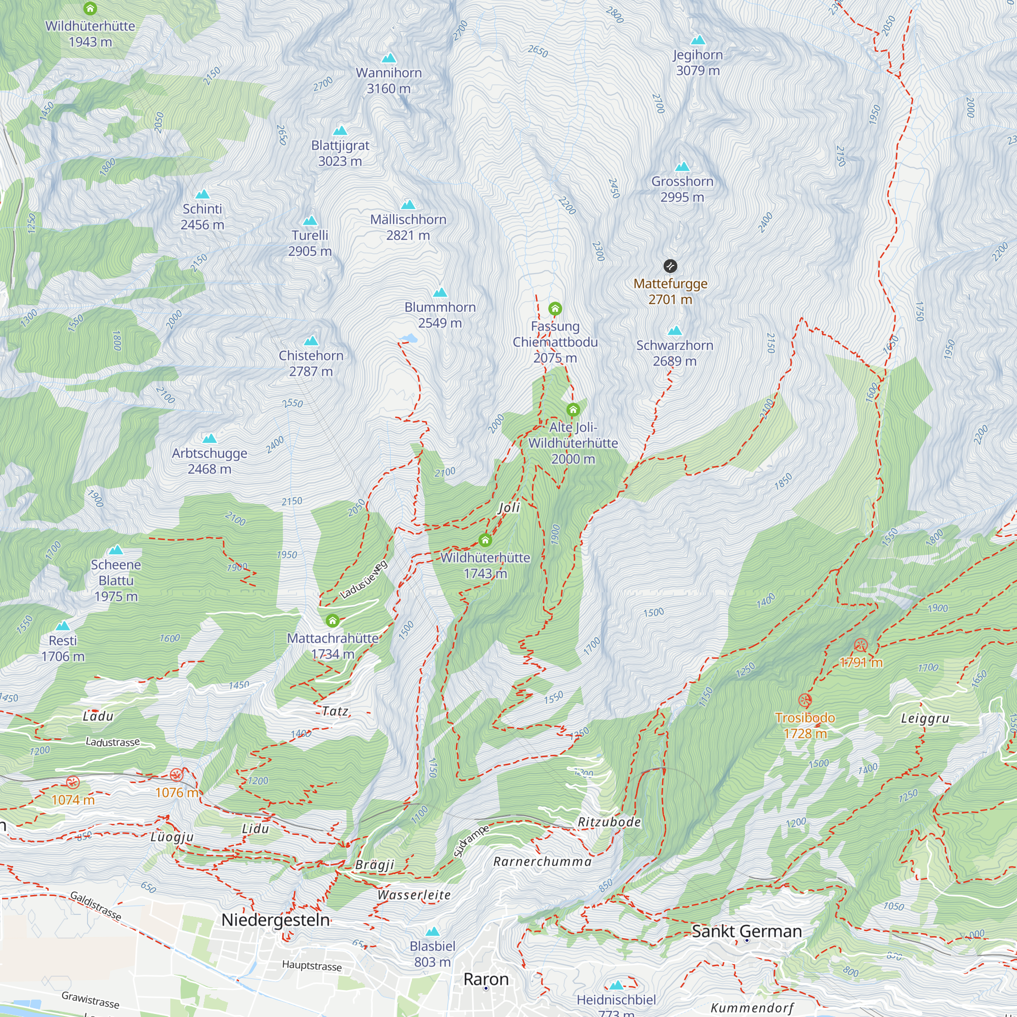Jolihütte map