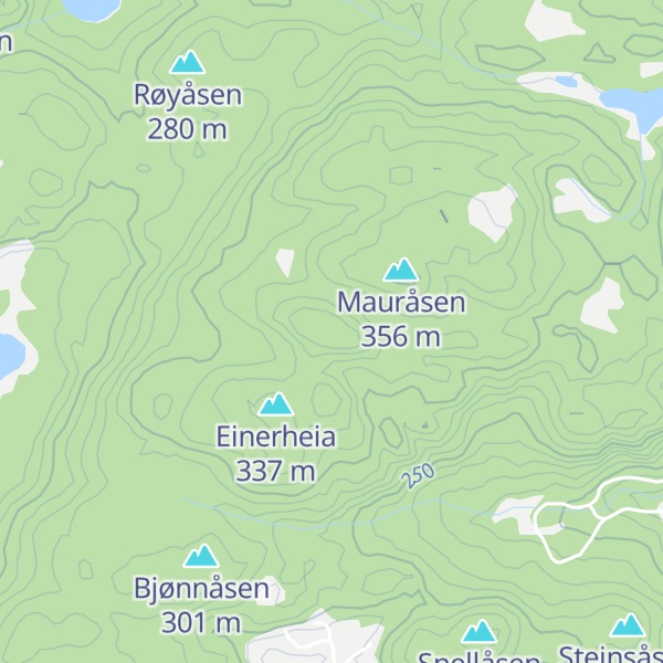 Map of Gulltoppåsen