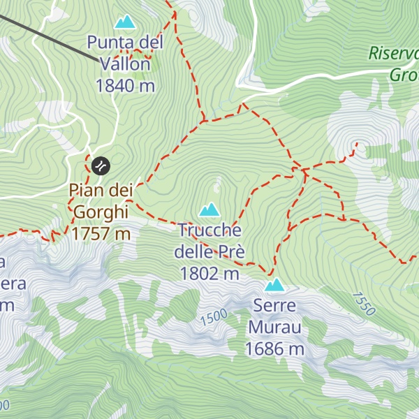 Map of Trucche delle Prè