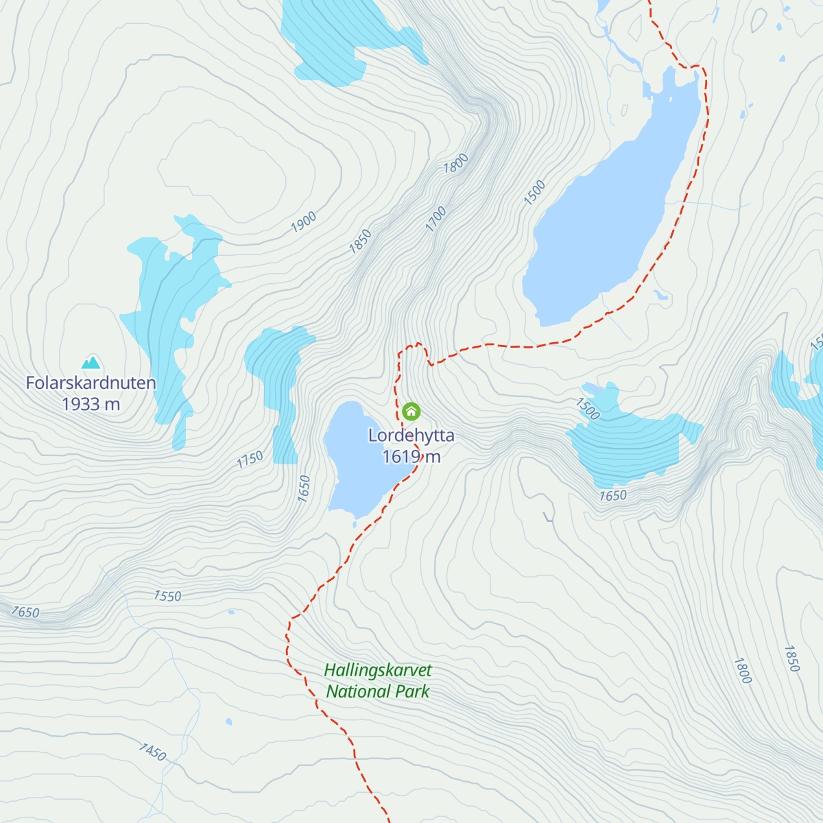 Lordehytta map