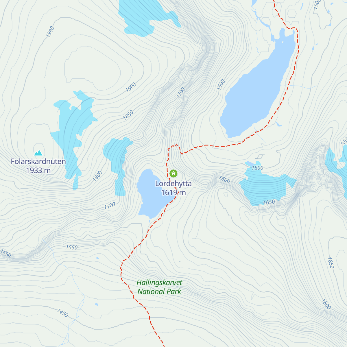 Lordehytta map