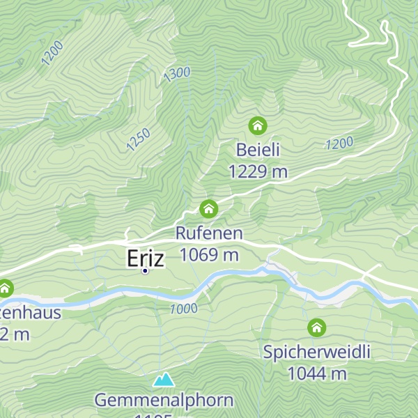 Map of Rufenen
