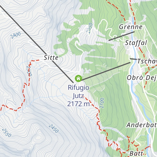 Map of Rifugio Jutz