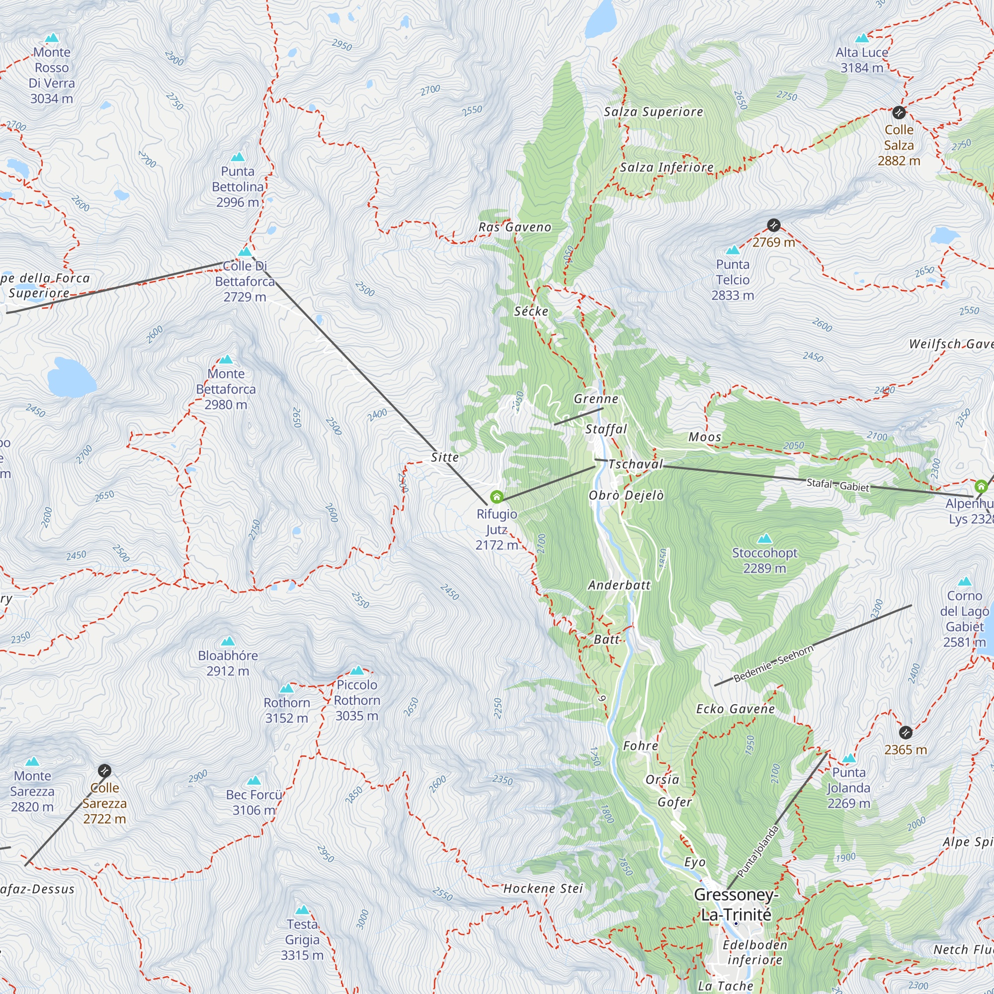 Rifugio Jutz map