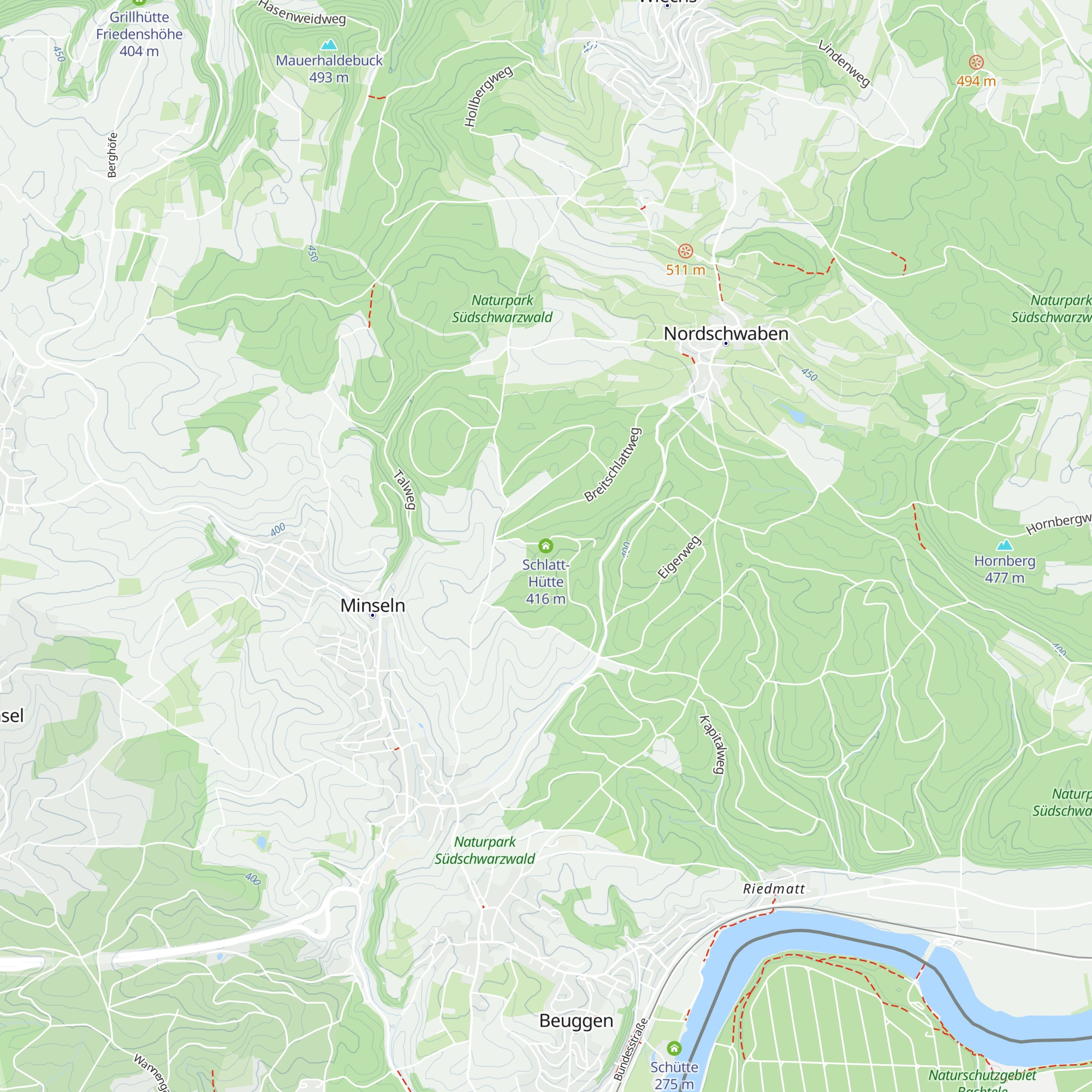 Schlatt-Hütte map