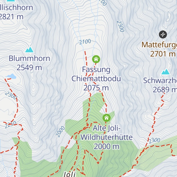 Map of Brunnenstube Chiamattbodu