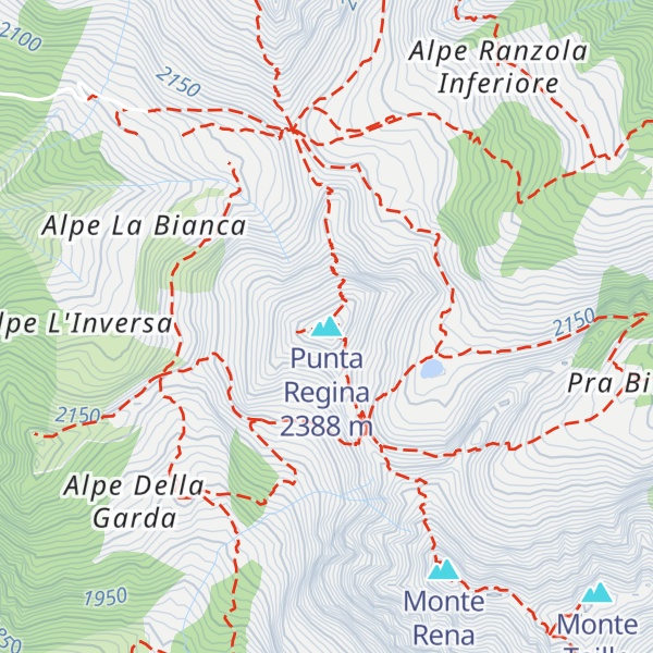 Map of Punta Regina