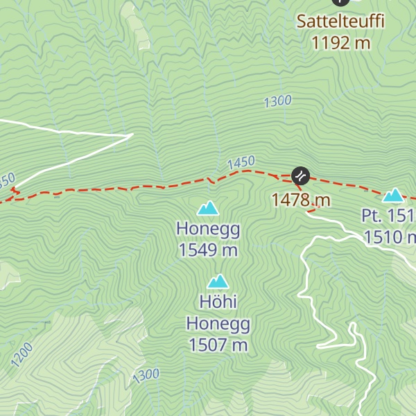 Map of Honegg