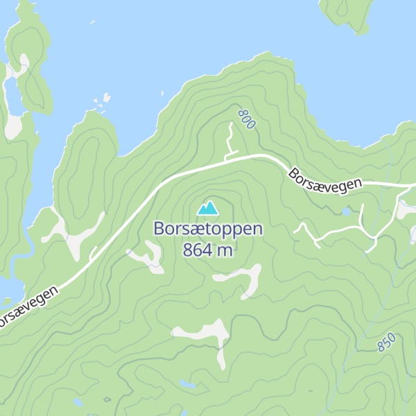 Map of Borsætoppen